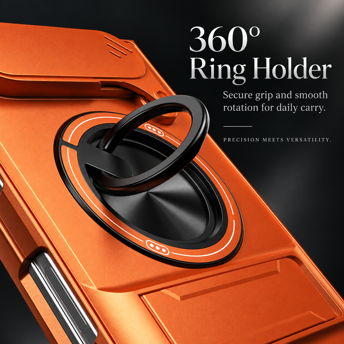 Premium iPhone Case Heavy Duty Rugged Armor Magnetic Ring Stand Slide Camera Protection Foldable Stand Cover Shockproof Tough Durable Protective Phone Case
