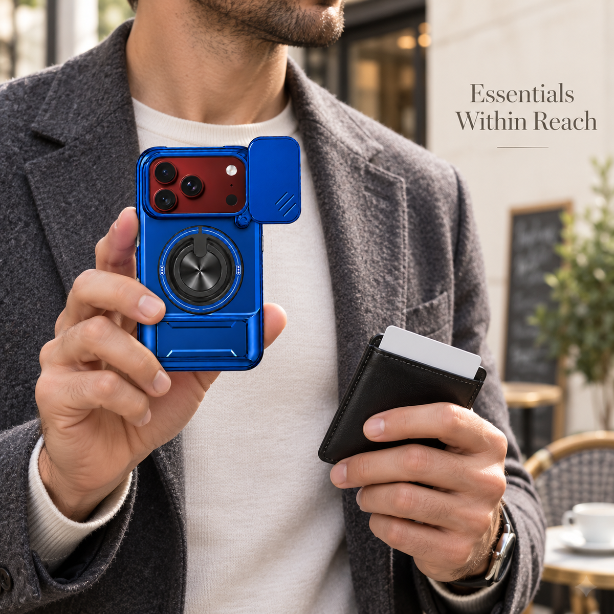 Premium iPhone Case Heavy Duty Rugged Armor Magnetic Ring Stand Slide Camera Protection Foldable Stand Cover Shockproof Tough Durable Protective Phone Case