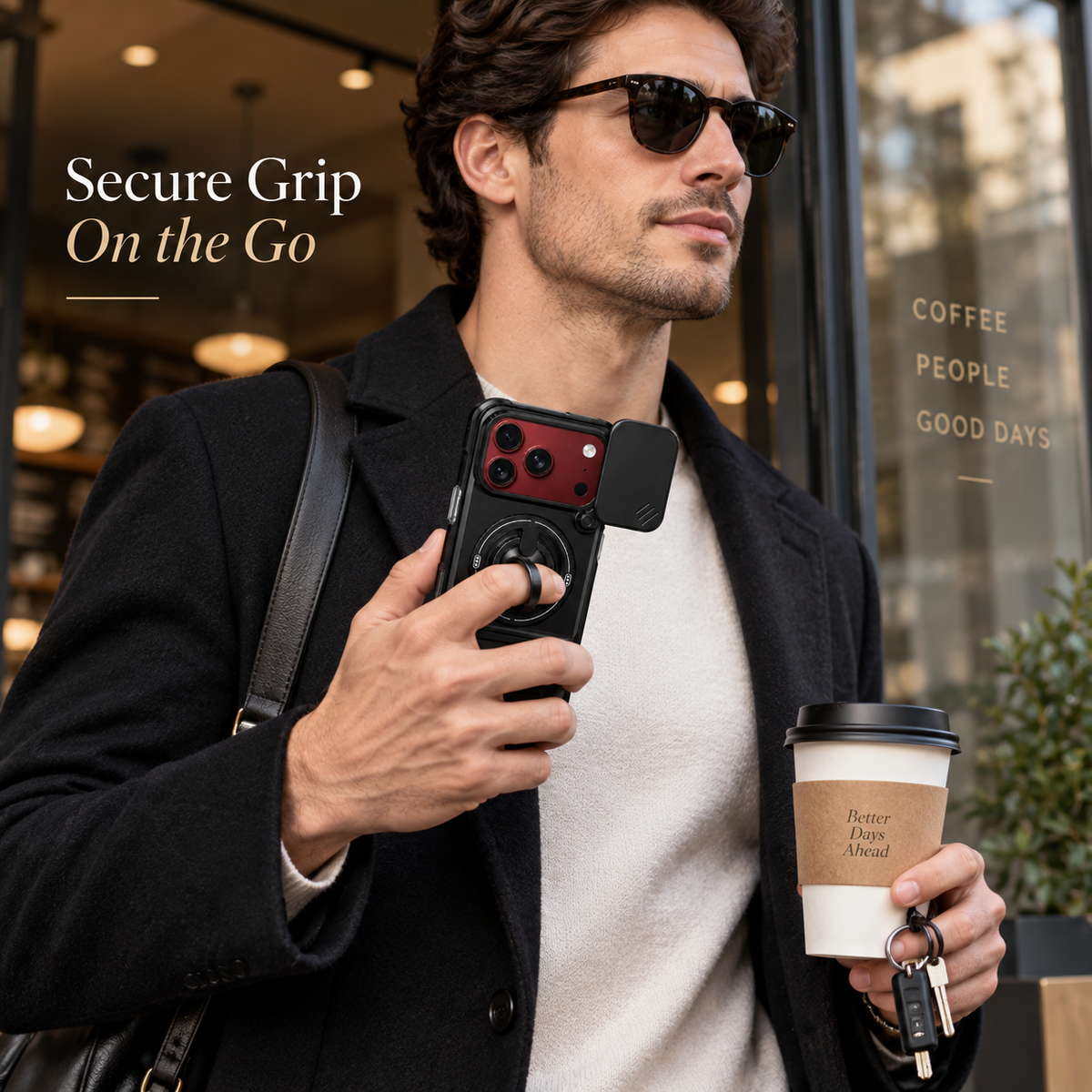 Premium iPhone Case Heavy Duty Rugged Armor Magnetic Ring Stand Slide Camera Protection Foldable Stand Cover Shockproof Tough Durable Protective Phone Case