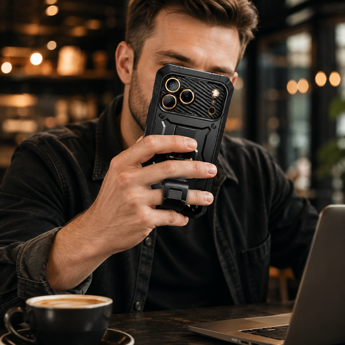 Premium iPhone Case Heavy Duty Rugged Shockproof PC TPU Full Body Protective Cover Built In Screen Protector Reinforced Bumper Tough Armor Case
