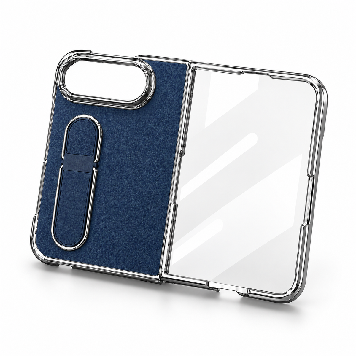 Premium iPhone Case Hidden Bar Folding Stand Foldable Cover Full Protection Shockproof Sweat Resistant Non Slip Slim Durable Protective Phone Cover Case