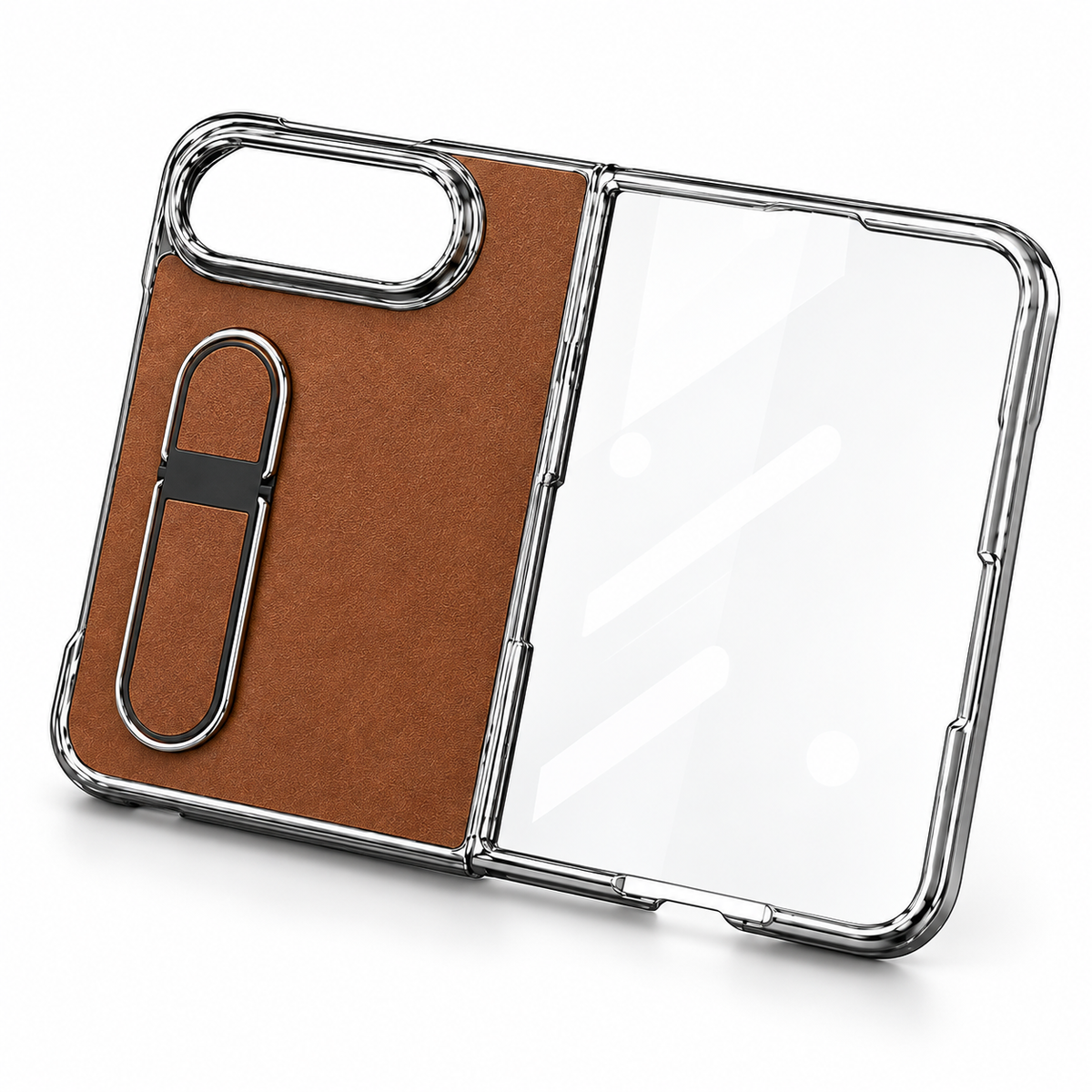 Premium iPhone Case Hidden Bar Folding Stand Foldable Cover Full Protection Shockproof Sweat Resistant Non Slip Slim Durable Protective Phone Cover Case