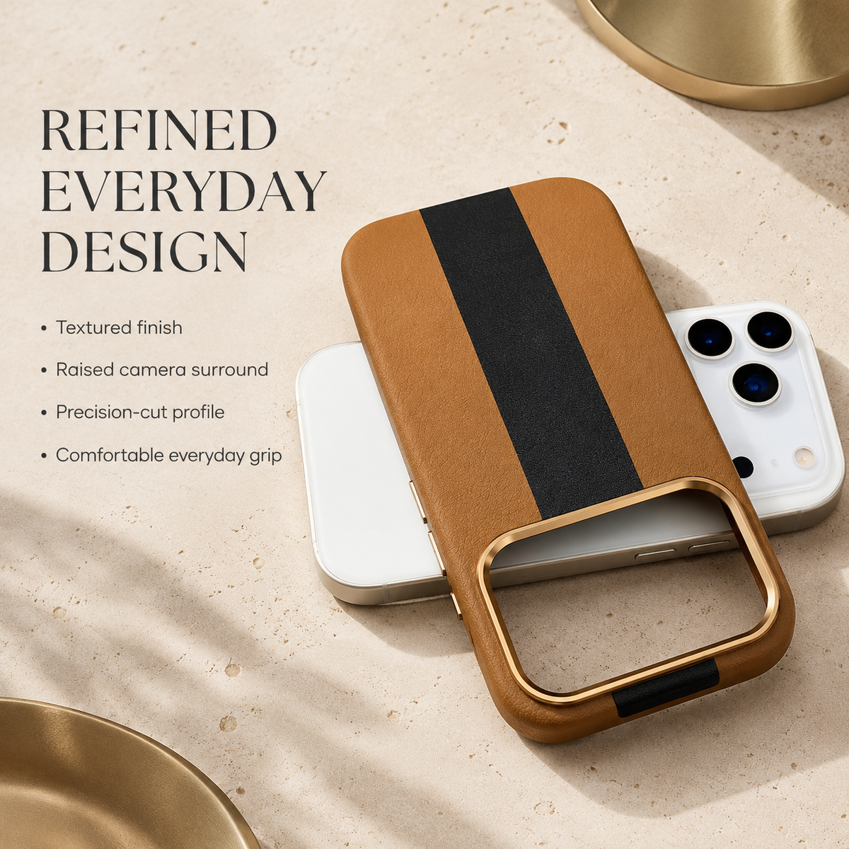 Premium iPhone Case High End Business Leather MagSafe Magnetic Wireless Charging Shockproof Slim Non Slip Anti Scratch Durable Luxury Protective Phone Cover