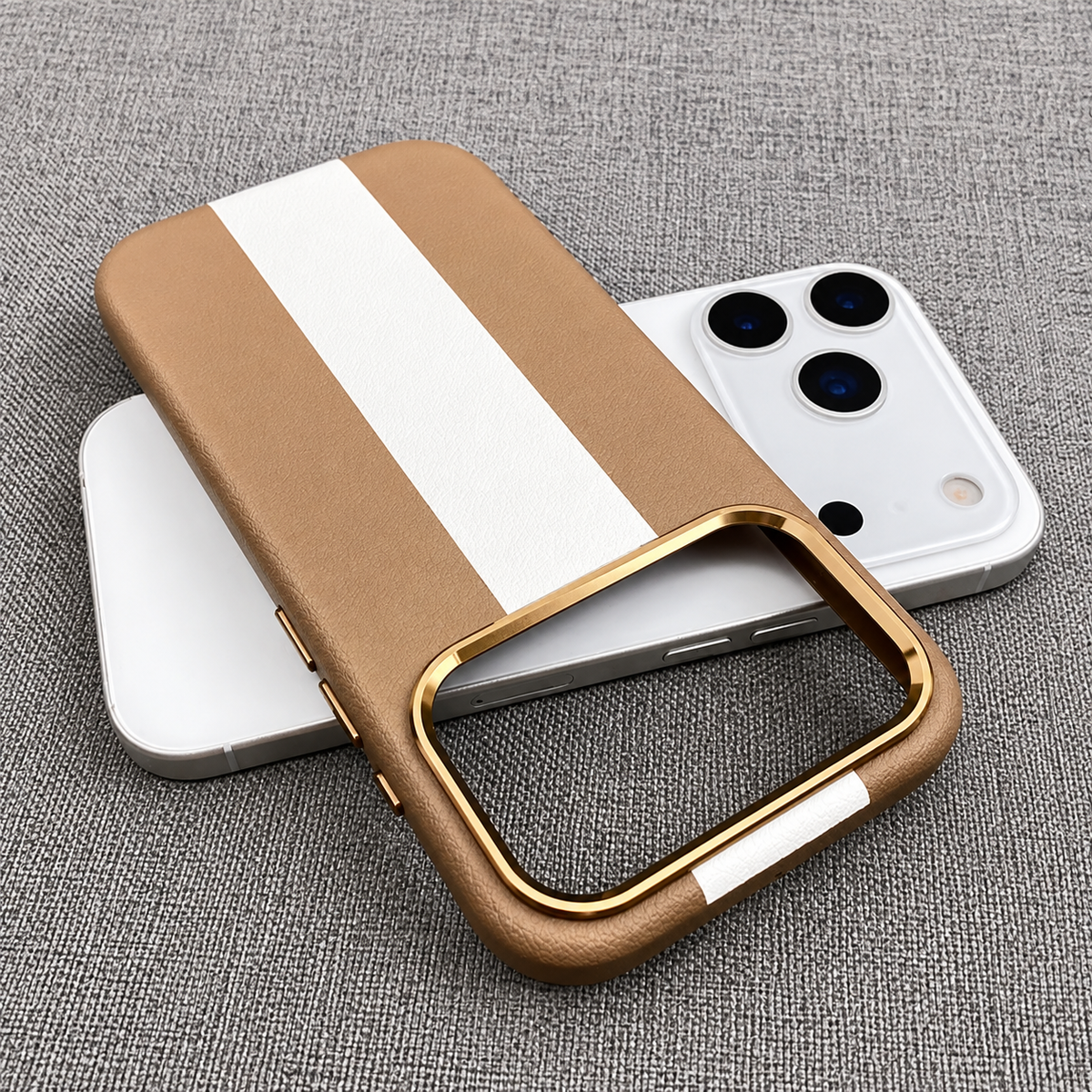 Premium iPhone Case High End Business Leather MagSafe Magnetic Wireless Charging Shockproof Slim Non Slip Anti Scratch Durable Luxury Protective Phone Cover