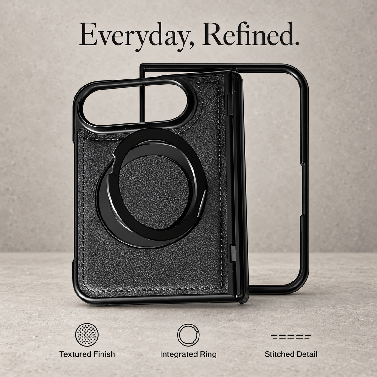 Premium iPhone Case Hinge Protection MagSafe Magnetic Wireless Charging 360 Rotating Ring Holder Shockproof Slim Durable Protective Tough Phone Cover Case