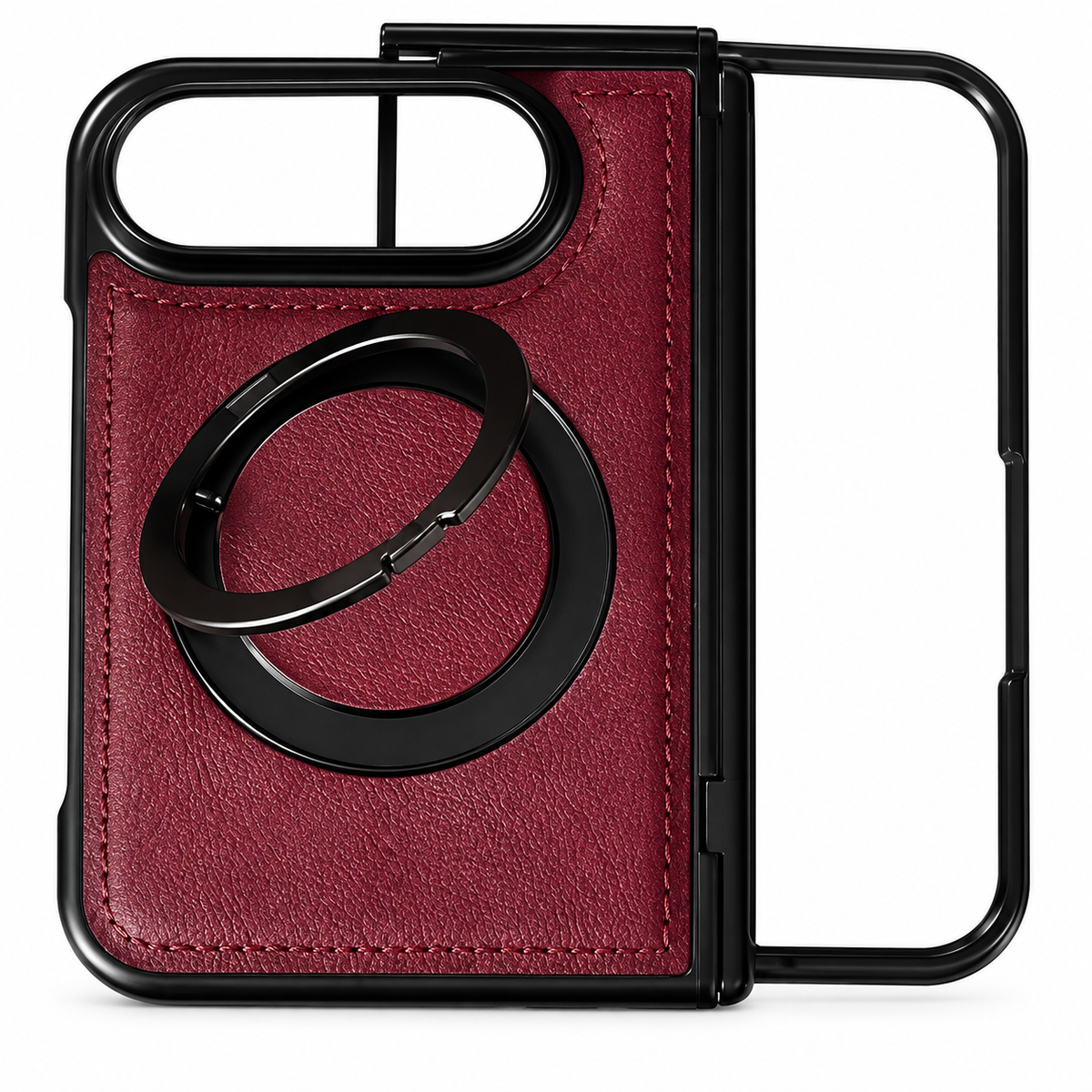 Premium iPhone Case Hinge Protection MagSafe Magnetic Wireless Charging 360 Rotating Ring Holder Shockproof Slim Durable Protective Tough Phone Cover Case