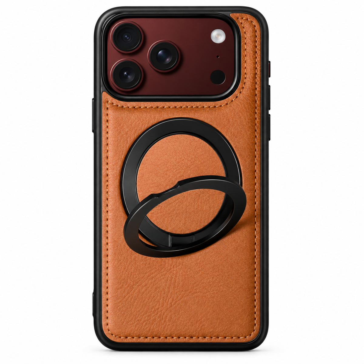Premium iPhone Case Hinge Protection MagSafe Magnetic Wireless Charging 360 Rotating Ring Holder Shockproof Slim Durable Protective Tough Phone Cover Case