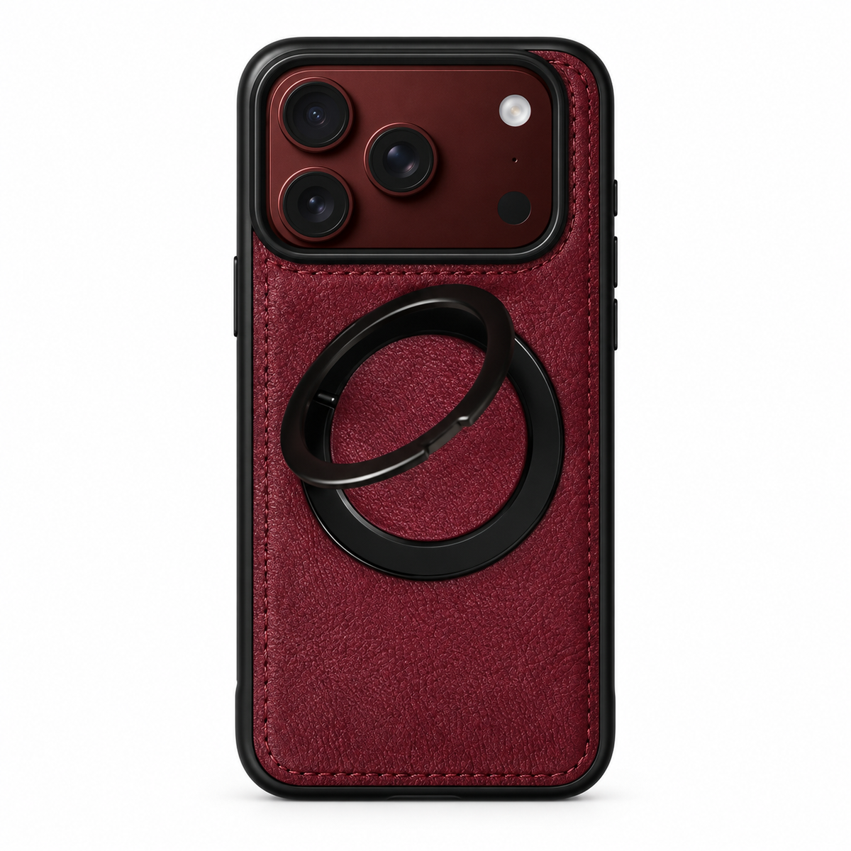 Premium iPhone Case Hinge Protection MagSafe Magnetic Wireless Charging 360 Rotating Ring Holder Shockproof Slim Durable Protective Tough Phone Cover Case