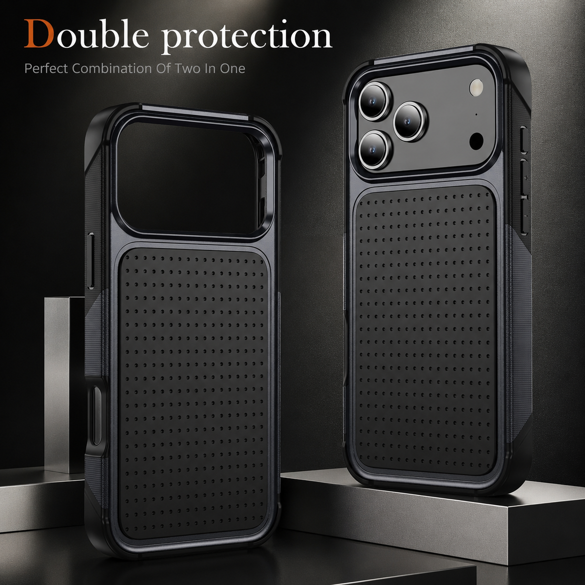 Premium iPhone Case — Hybrid Armor Shockproof Magnetic Wallet Cover with Built-In Stand, Non-Slip Grip, Rugged Protective Design and Card Storage