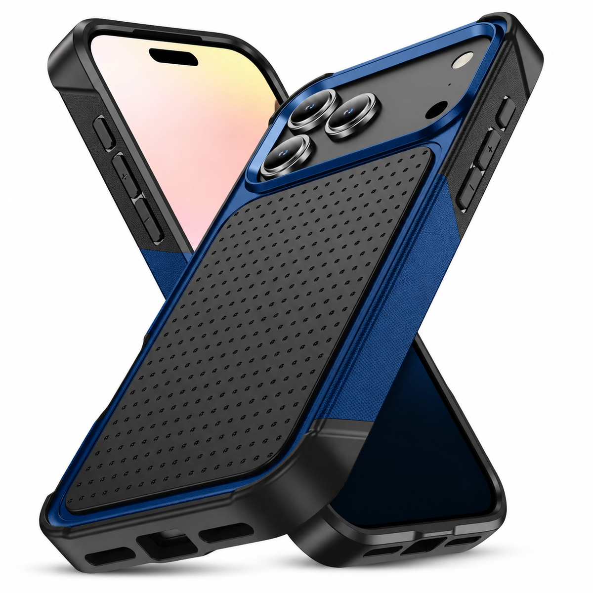 Premium iPhone Case — Hybrid Armor Shockproof Magnetic Wallet Cover with Built-In Stand, Non-Slip Grip, Rugged Protective Design and Card Storage