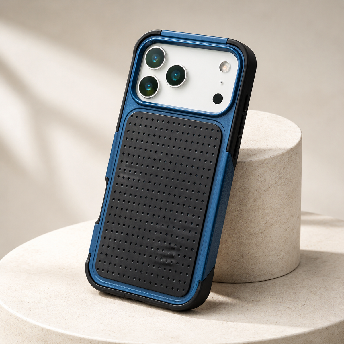 Premium iPhone Case — Hybrid Armor Shockproof Magnetic Wallet Cover with Built-In Stand, Non-Slip Grip, Rugged Protective Design and Card Storage