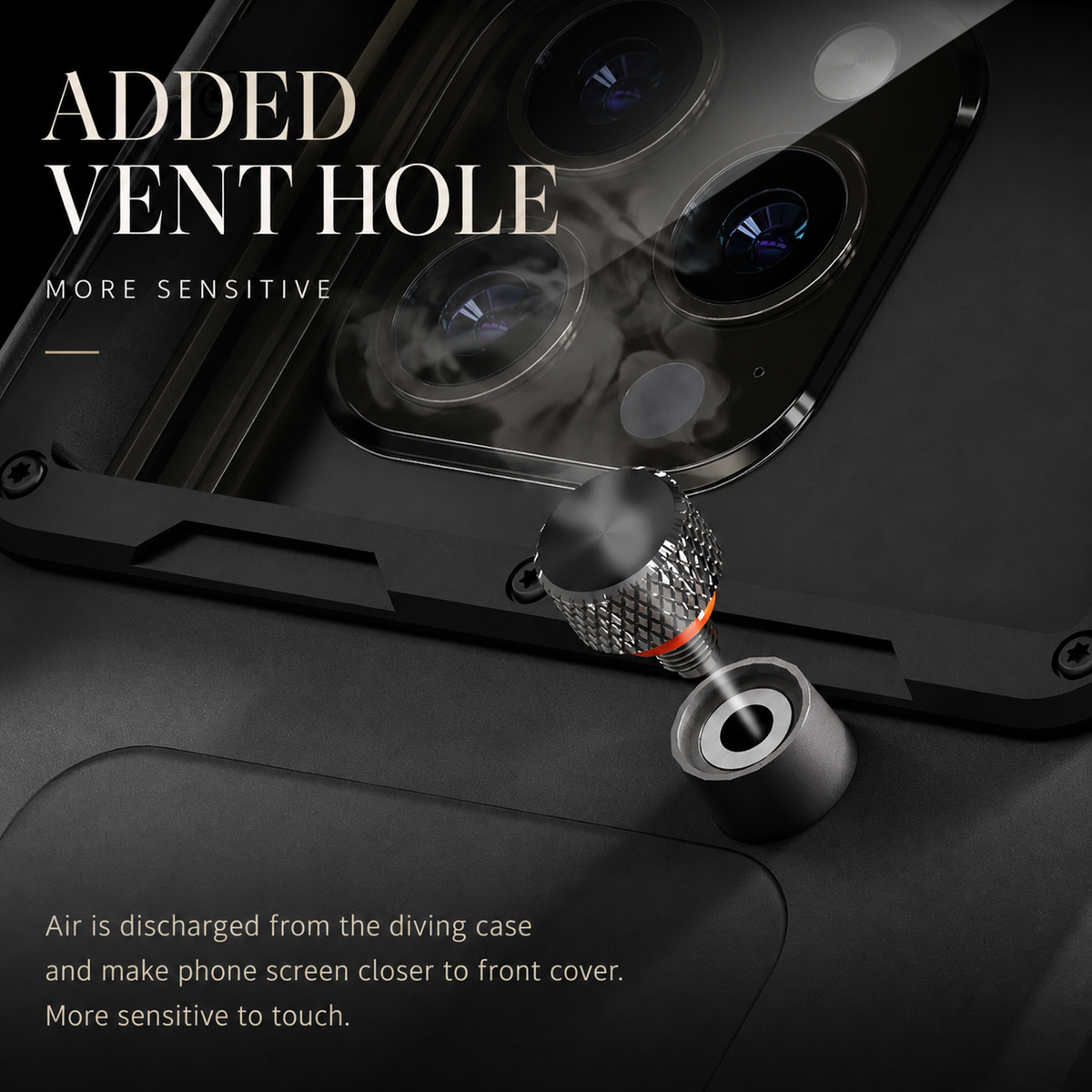 Premium iPhone Case IP68 Waterproof Diving Pouch 15m 50ft PC TPU Shockproof Anti Scratch Lanyard Underwater Photography Full Cover Protection Safe Use