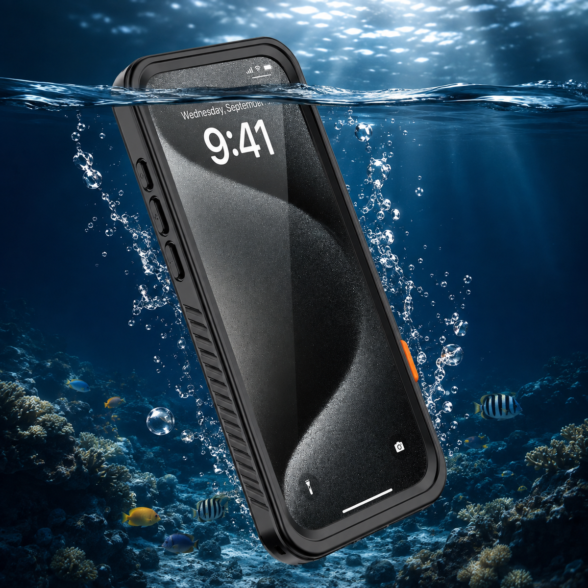 Premium iPhone Case IP68 Waterproof Magnetic Full Body Screen Protector Shockproof Dustproof MagSafe Compatible Non Slip Rugged Protective Cover Secure