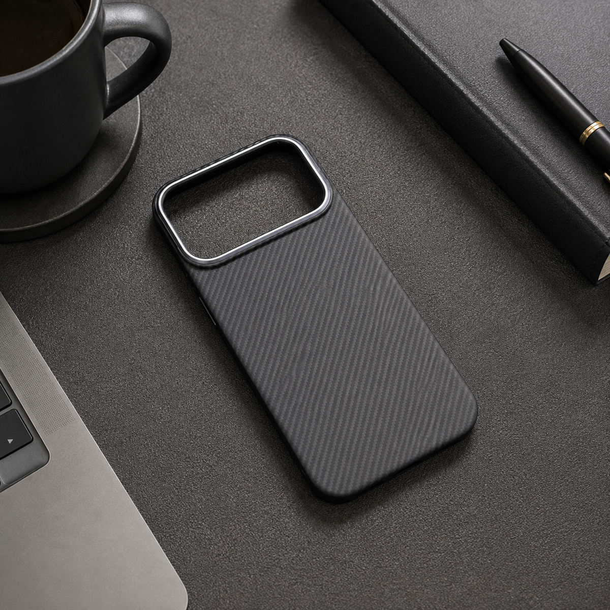 Premium iPhone Case Kevlar Aramid Carbon Fiber MagSafe Compatible Ultra Thin Shockproof Anti Scratch Matte Full Coverage Raised Lens Screen Guards Slim
