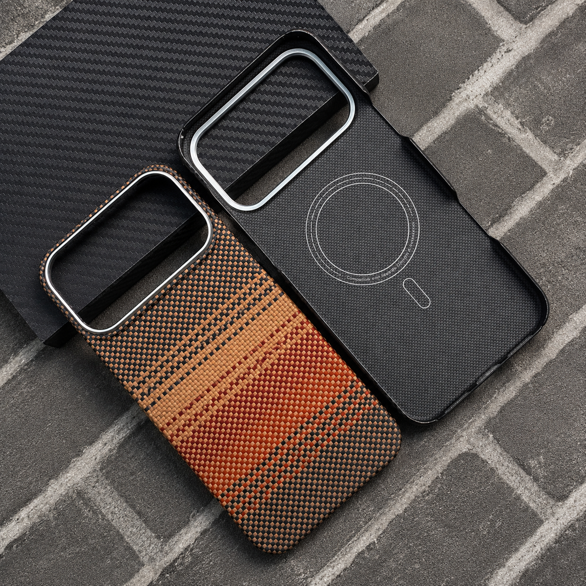Premium iPhone Case Kevlar Aramid Carbon Fiber MagSafe Compatible Ultra Thin Shockproof Anti Scratch Matte Full Coverage Raised Lens Screen Guards Slim