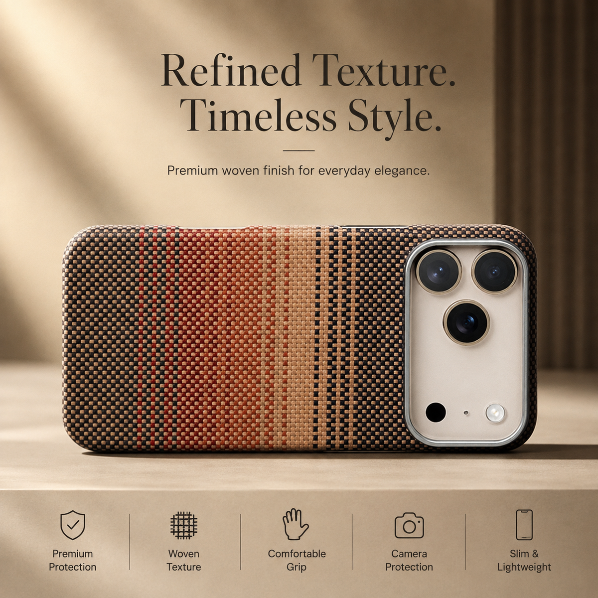 Premium iPhone Case Kevlar Aramid Carbon Fiber MagSafe Compatible Ultra Thin Shockproof Anti Scratch Matte Full Coverage Raised Lens Screen Guards Slim