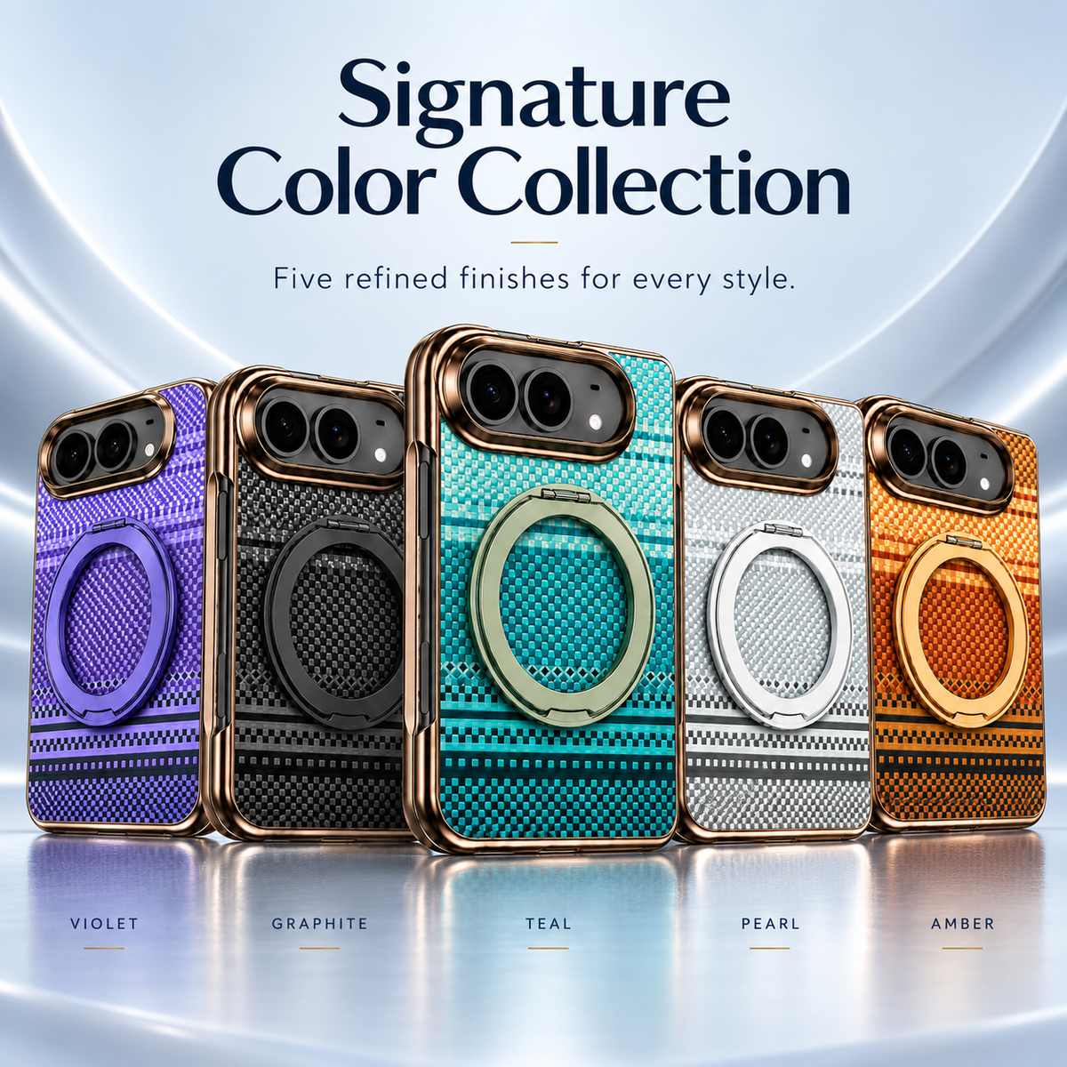 Premium iPhone Case Kevlar Magnetic Holder 360 Rotating Stand Foldable Cover MagSafe Business Shockproof Slim Durable Protective Phone Cover Shell Case