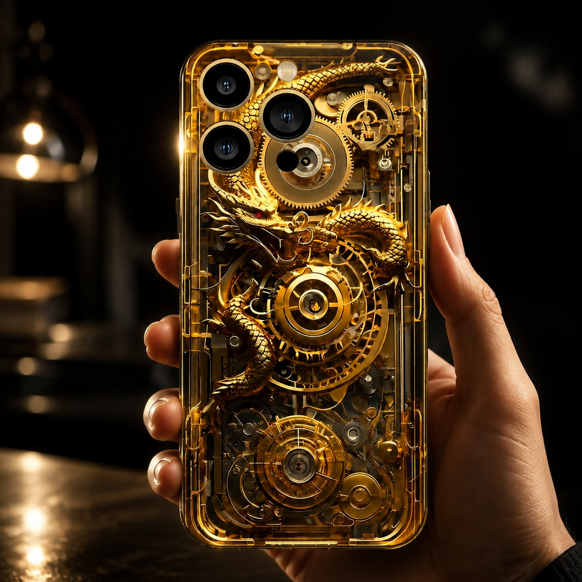 Premium iPhone Case LED Luminous Sound Reactive Tempered Glass Camera Protection Shockproof Protective Cover Slim Full Coverage Decorative Design Look