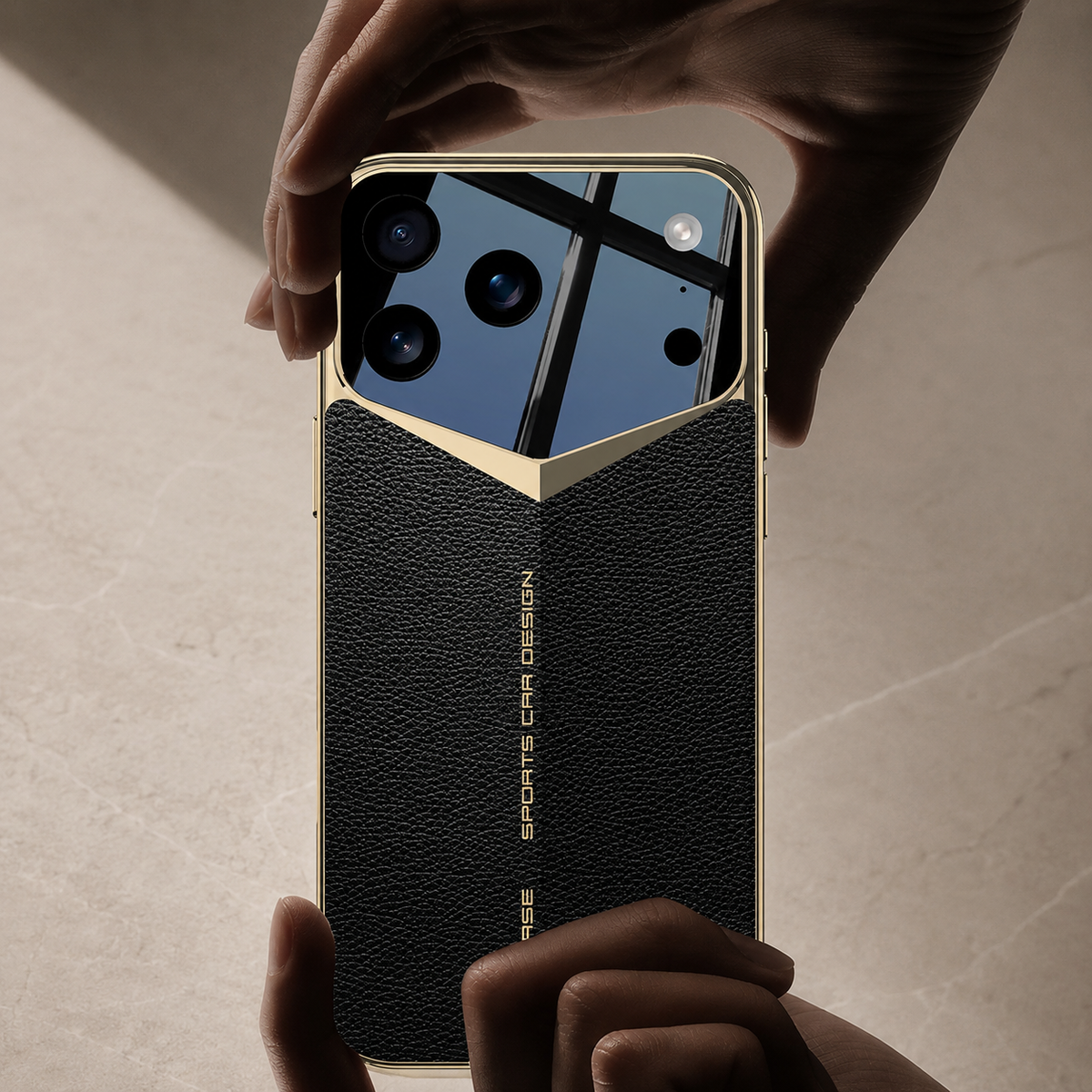 Premium iPhone Case Leather Hard Shell Camera Lens Protection Shockproof Anti Scratch Anti Fingerprint Non Slip Electroplated Slim Dustproof Protective Cover