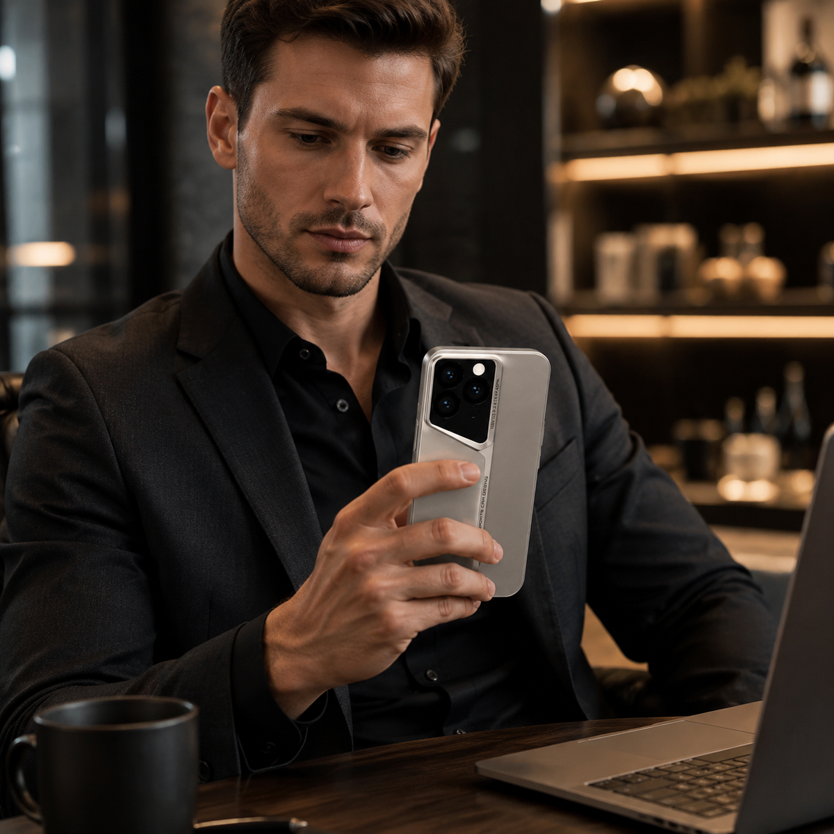 Premium iPhone Case Leather Magnetic Car Mount TPU Cover Shockproof Slim Anti Scratch Non Slip Protective Frame Full Coverage Everyday Protection Case