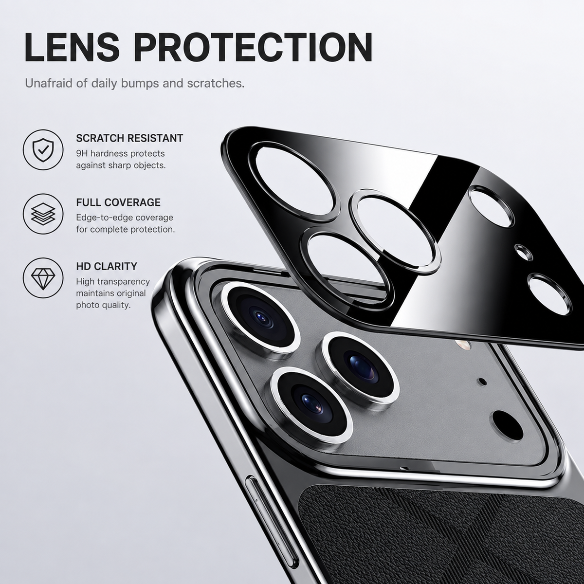 Premium iPhone Case Leather Plating Frame Camera Lens Protection Shockproof Tough Protective Bumper Anti Scratch Slim Reinforced Edge Modern Cover