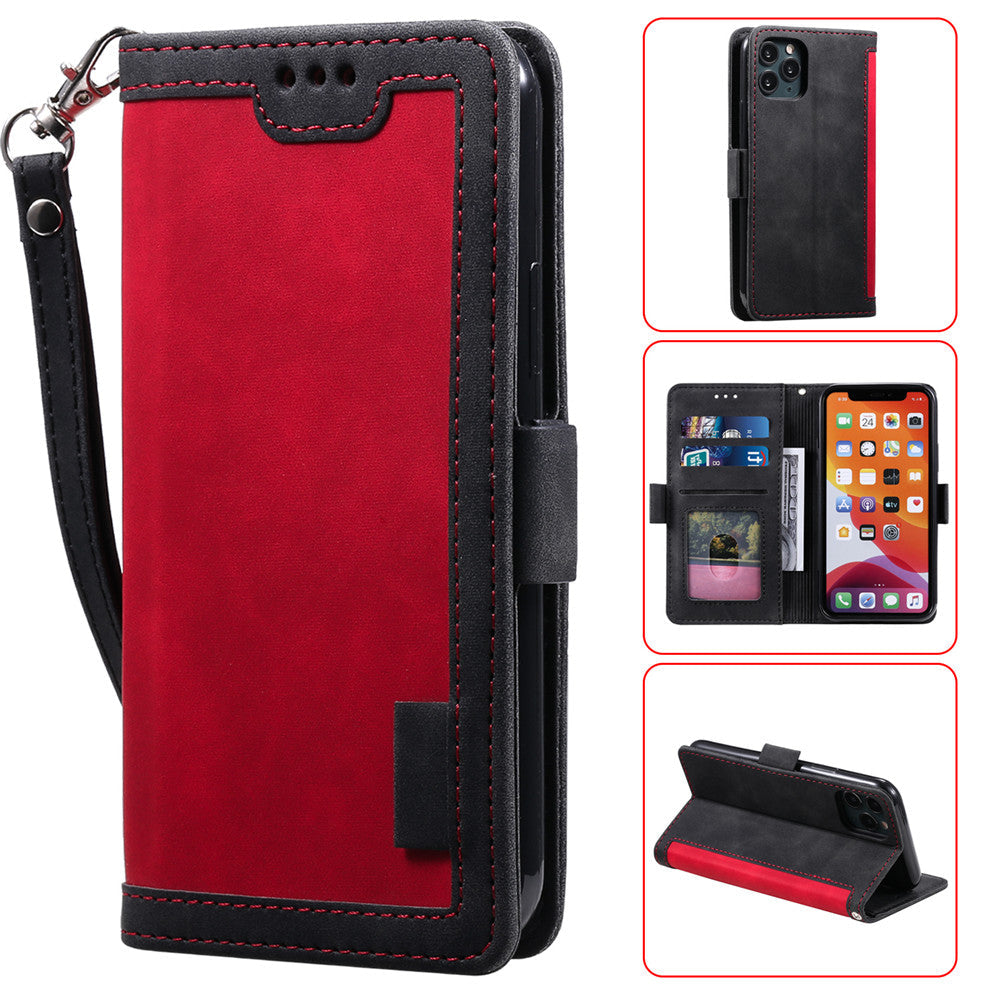 Premium iPhone Case Leather Wallet Flip Cover Card Slots Magnetic Closure Shockproof Full Body Protection Stand Function Slim Elegant Design Daily Use