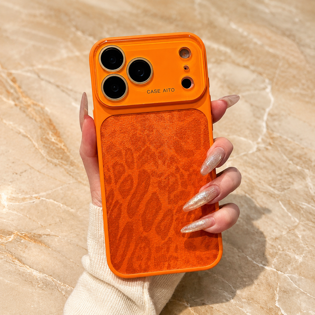 Premium iPhone Case Leopard Print Matte Shockproof Protective Cover Large Window Camera Lens Protection Anti Scratch Non Slip Lightweight Full Coverage Case
