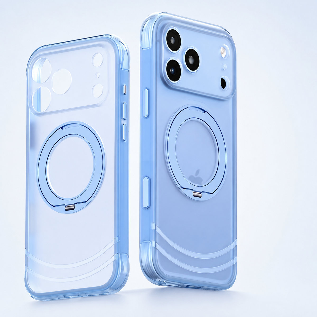 Premium iPhone Case Luxury 360 Rotating Magnetic Kickstand Skin Feel MagSafe AI Key Cover Shockproof Slim Fit Anti Drop Non Slip Durable Protective Phone Case