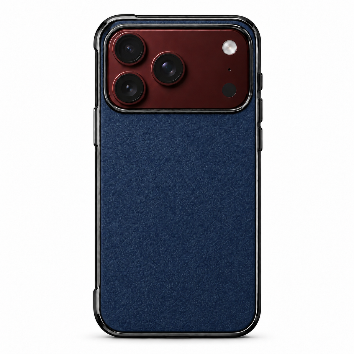 Premium iPhone Case Luxury Business Vegan Leather Sheepskin Foldable Cover Matte Shockproof Full Protection Slim Non Slip Durable Protective Phone Case