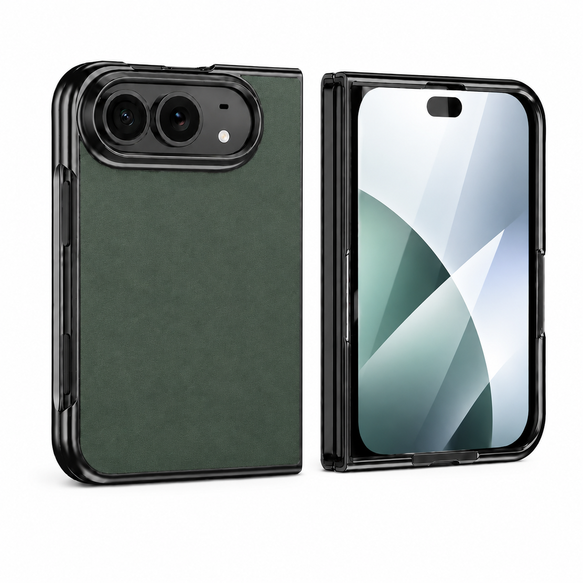 Premium iPhone Case Luxury Business Vegan Leather Sheepskin Foldable Cover Matte Shockproof Full Protection Slim Non Slip Durable Protective Phone Case