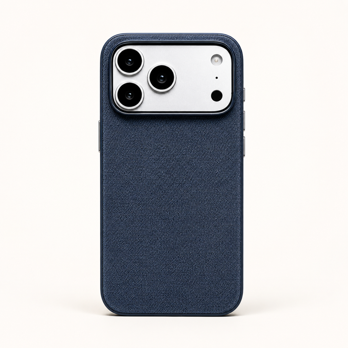 Premium iPhone Case Luxury Business Woven Magnetic Technical Fabric Card Pocket Anti Drop Shockproof Non Slip Slim Durable Protective Phone Cover Case