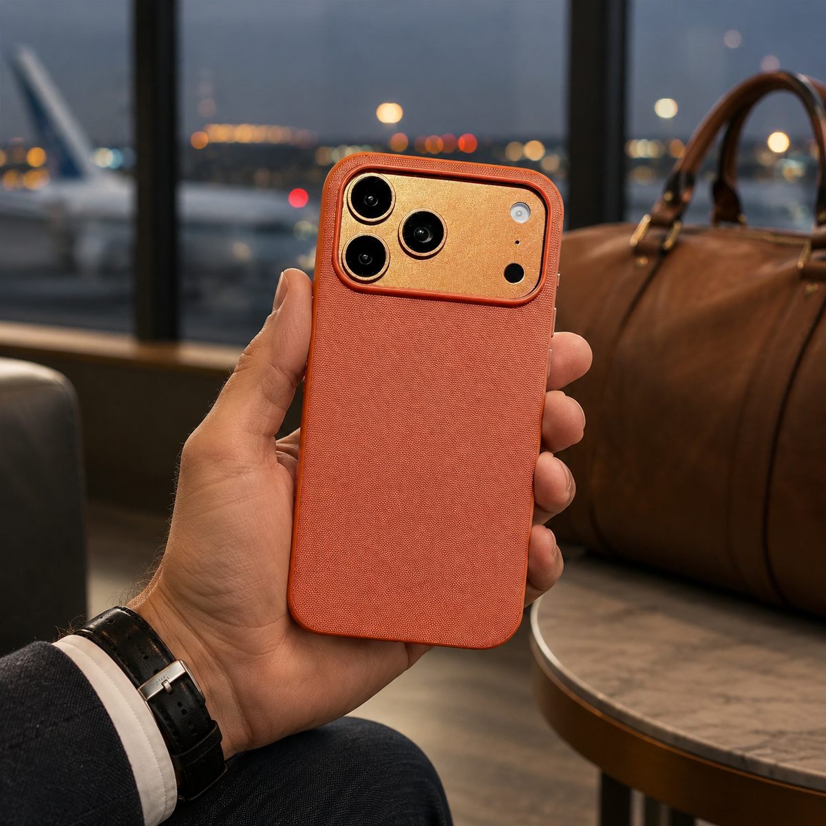 Premium iPhone Case Luxury Business Woven Magnetic Technical Fabric Card Pocket Anti Drop Shockproof Non Slip Slim Durable Protective Phone Cover Case