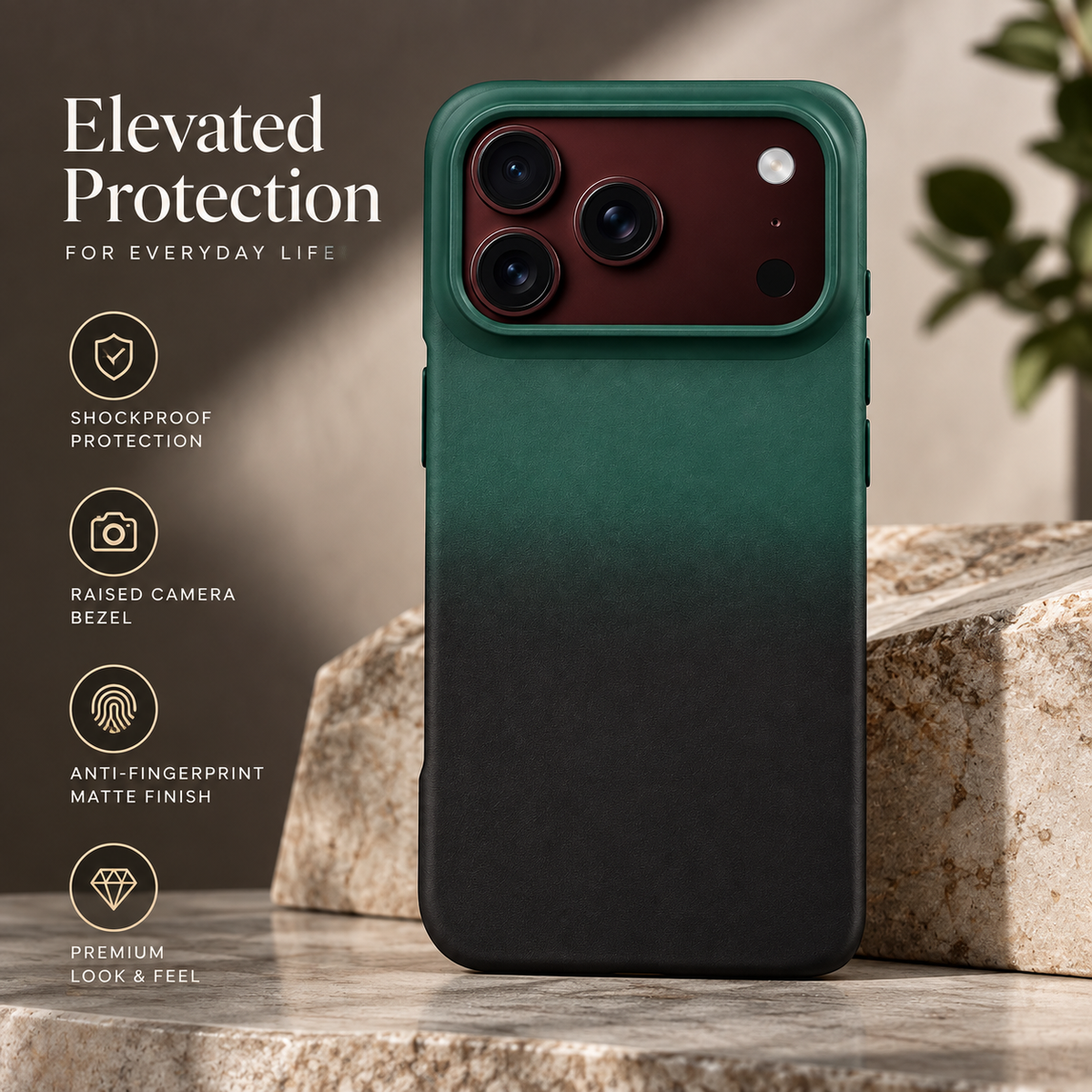 Premium iPhone Case Luxury Classic Gradient Dopamine Color Shockproof Folding Hard Back Slim Protective Anti Scratch Durable Stylish Phone Cover Case