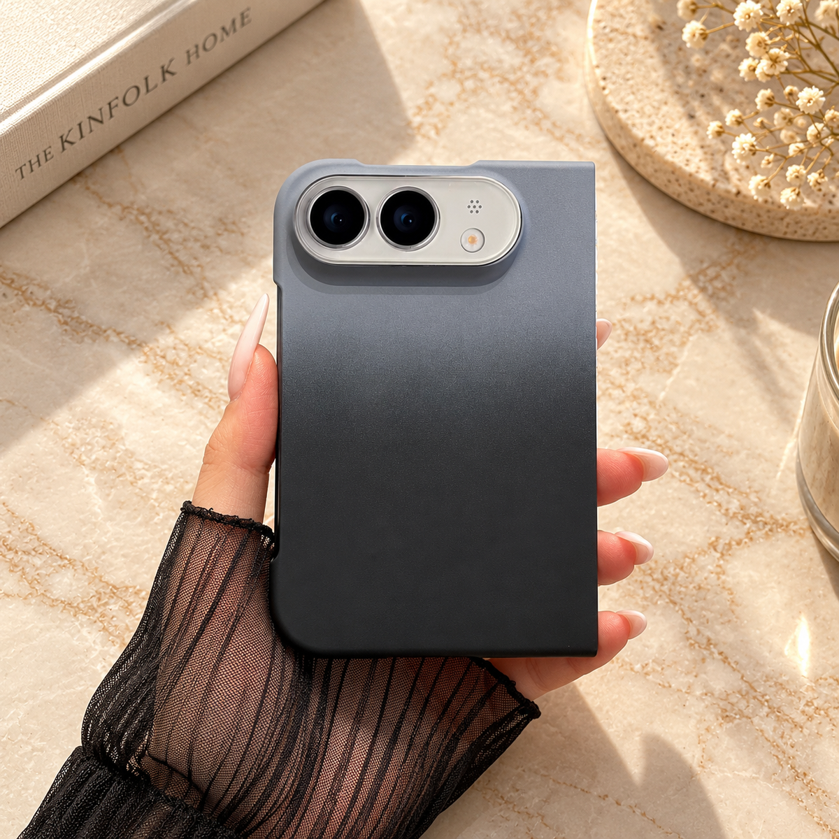 Premium iPhone Case Luxury Classic Gradient Dopamine Color Shockproof Folding Hard Back Slim Protective Anti Scratch Durable Stylish Phone Cover Case