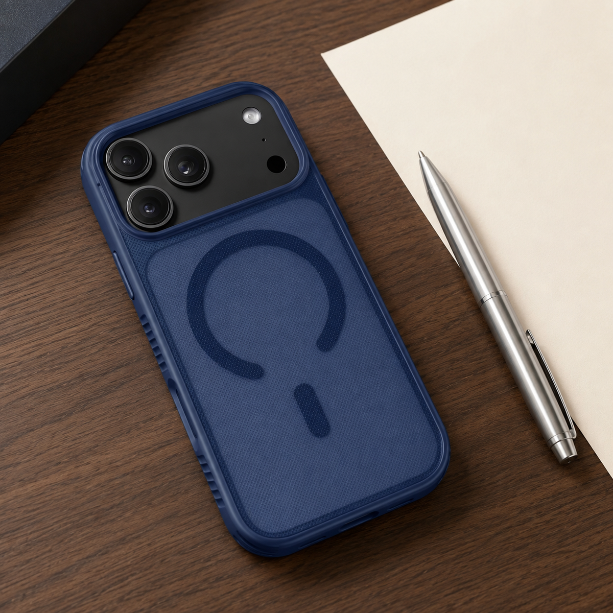 Premium iPhone Case Luxury Clear Matte Dotted Textured Bumper MagSafe Magnetic Shockproof Anti Drop Slim Non Slip Durable Protective Phone Cover Shell Case