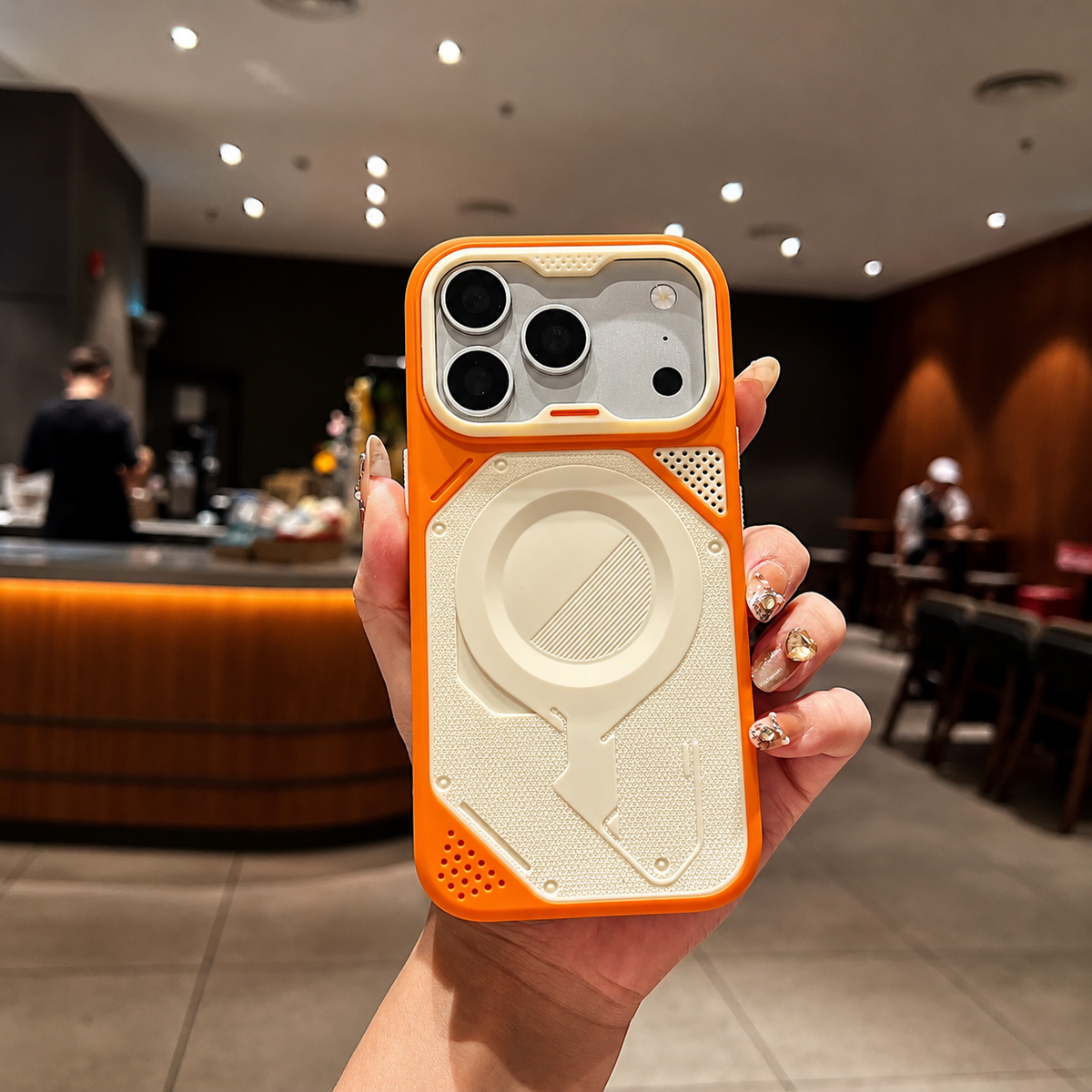 Premium iPhone Case Luxury Hybrid Bumper Armor MagSafe Magnetic Matte Rugged Shockproof Anti Drop Slim Durable Tough Protective Back Phone Cover Shell Case