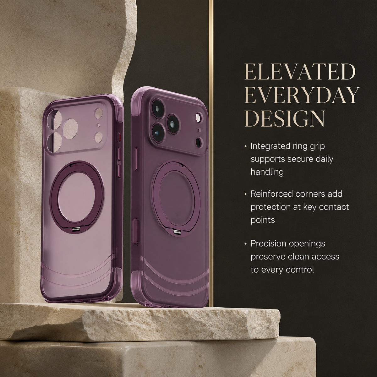 Premium iPhone Case Luxury MagSafe 360 Rotating Kickstand Skin Feel AI Key Cover Shockproof Anti Drop Slim Fit Non Slip Durable Protective Phone Cover Case