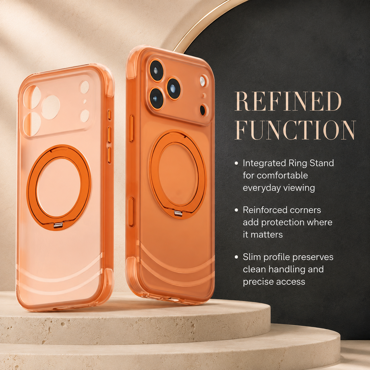 Premium iPhone Case Luxury MagSafe 360 Rotating Kickstand Skin Feel AI Key Cover Shockproof Anti Drop Slim Fit Non Slip Durable Protective Phone Cover Case