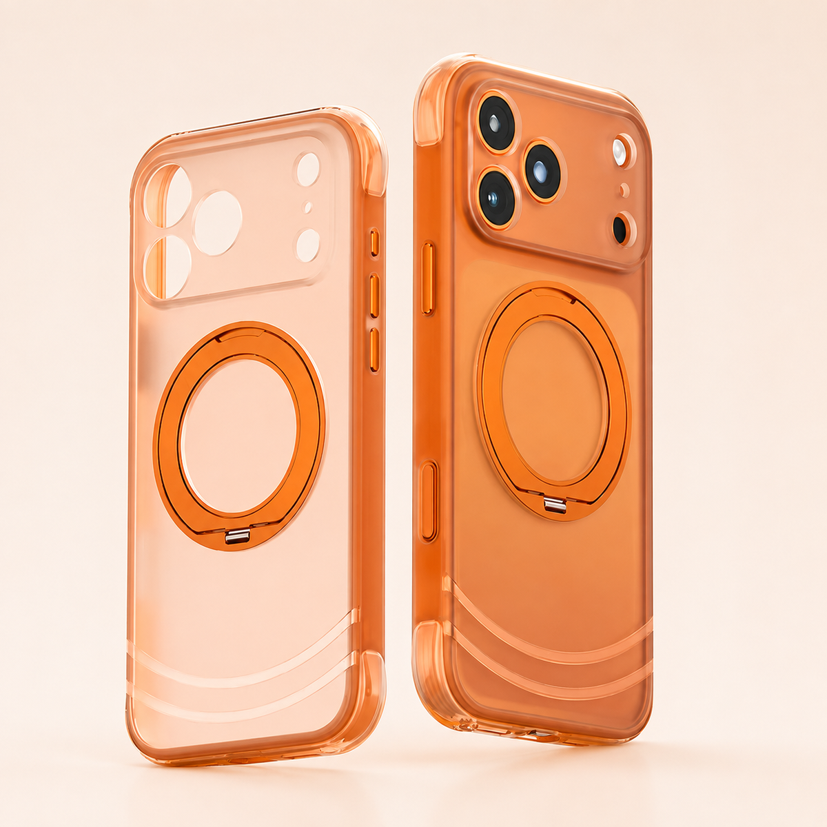 Premium iPhone Case Luxury MagSafe 360 Rotating Kickstand Skin Feel AI Key Cover Shockproof Anti Drop Slim Fit Non Slip Durable Protective Phone Cover Case