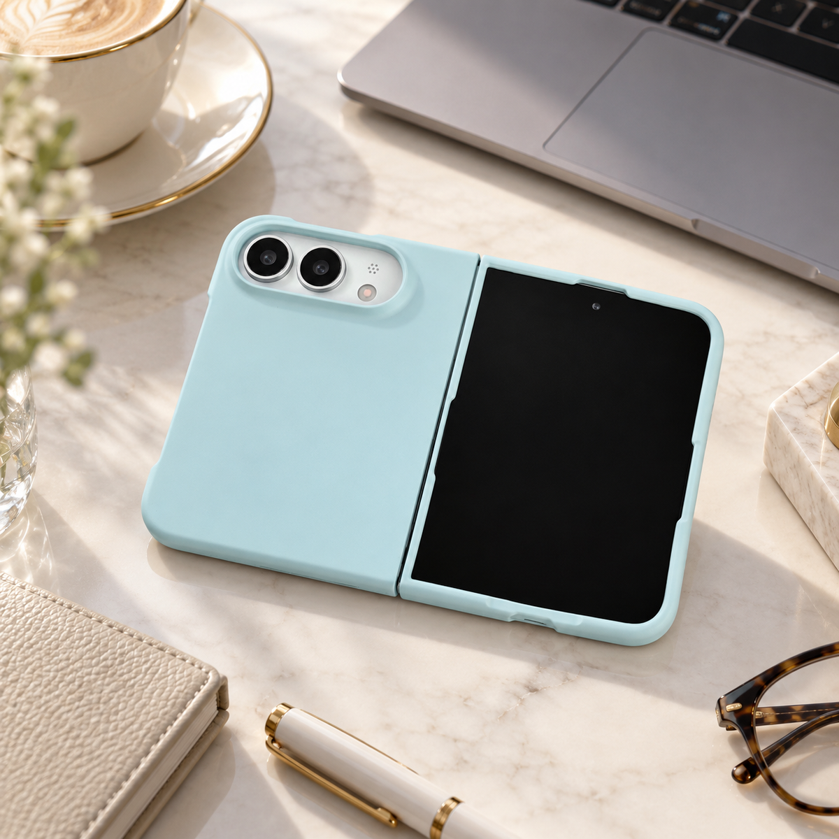 Premium iPhone Case Luxury Matte Candy Color Ultra Thin Shockproof Hard PC Foldable Cover Slim Anti Scratch Durable Non Slip Protective Phone Cover Case