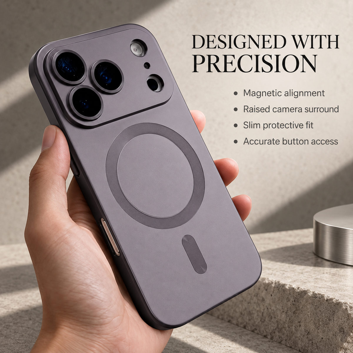 Premium iPhone Case Luxury Matte Soft TPU MagSafe Magnetic Metallic Lens Protection Shockproof Slim Non Slip Anti Scratch Durable Protective Phone Cover Case