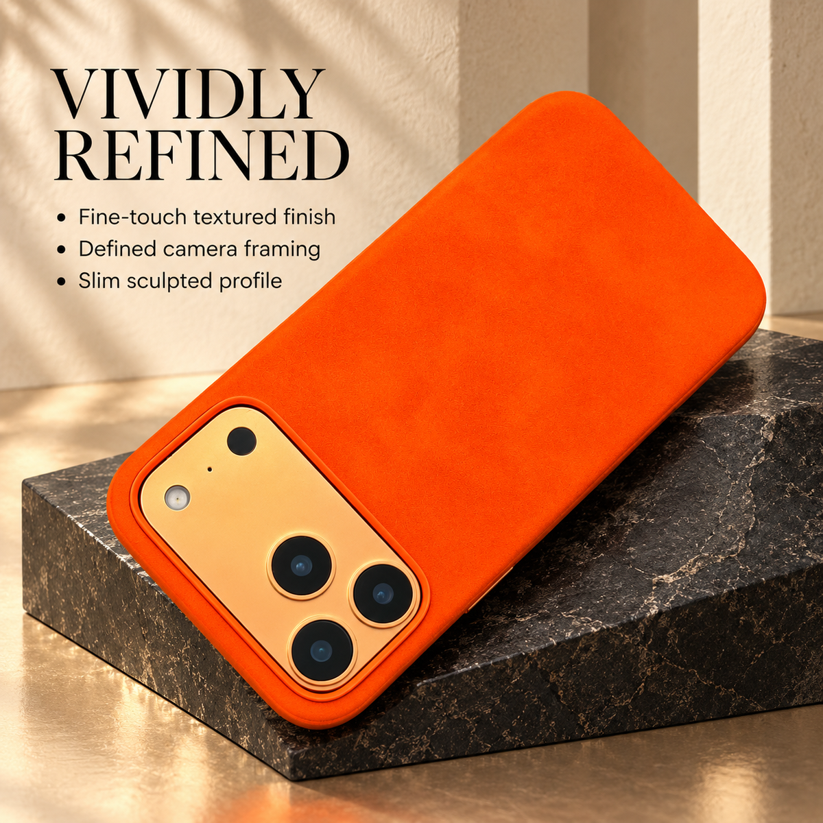 Premium iPhone Case Luxury Retro Leather Matte Smooth Skin Feel Soft Touch Shockproof Slim Non Slip Anti Scratch Durable Protective Phone Back Cover Case