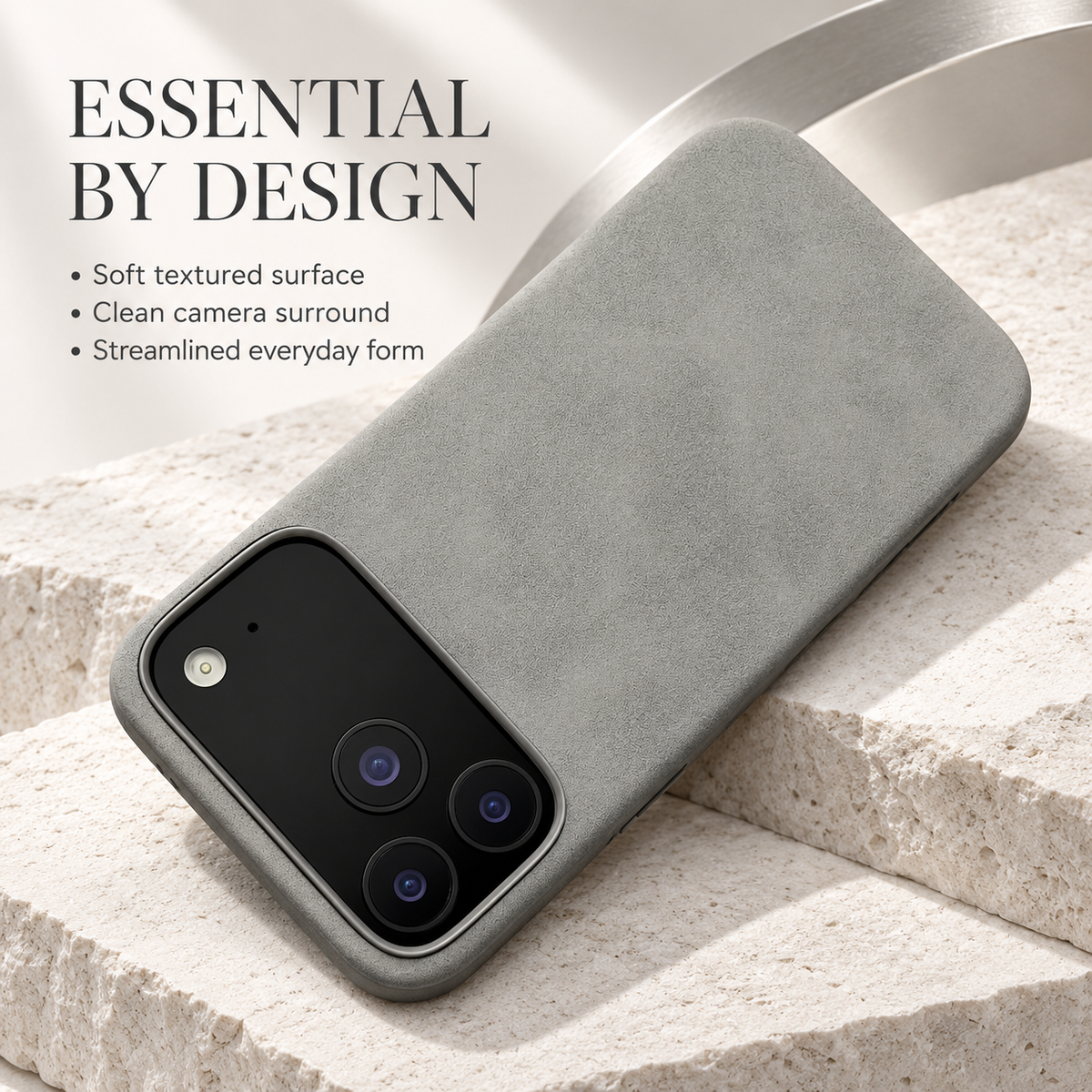 Premium iPhone Case Luxury Retro Leather Matte Smooth Skin Feel Soft Touch Shockproof Slim Non Slip Anti Scratch Durable Protective Phone Back Cover Case