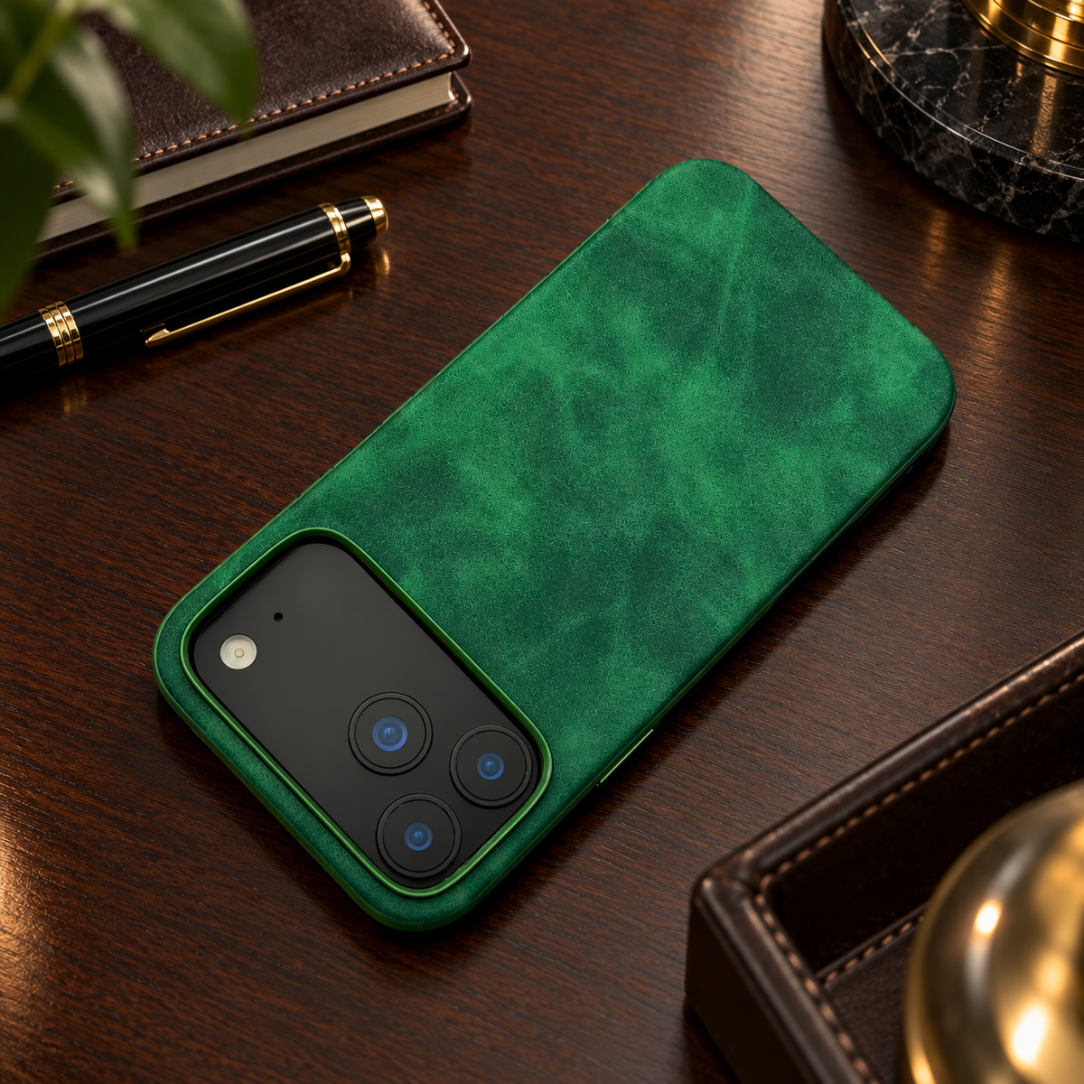 Premium iPhone Case Luxury Retro Leather Matte Smooth Skin Feel Soft Touch Shockproof Slim Non Slip Anti Scratch Durable Protective Phone Back Cover Case