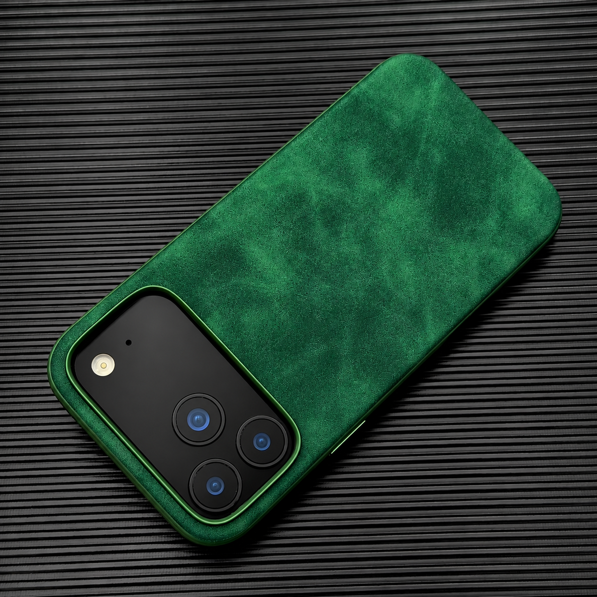 Premium iPhone Case Luxury Retro Leather Matte Smooth Skin Feel Soft Touch Shockproof Slim Non Slip Anti Scratch Durable Protective Phone Back Cover Case