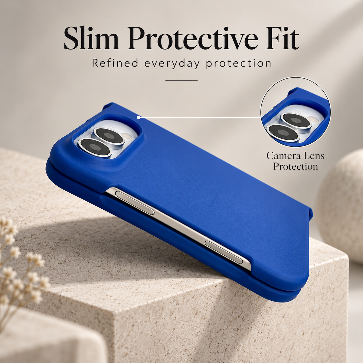 Premium iPhone Case Luxury Slim Matte Skin Feel Pure Color Hinge Protection Foldable Cover Hard PC Shockproof Non Slip Durable Protective Phone Cover Case