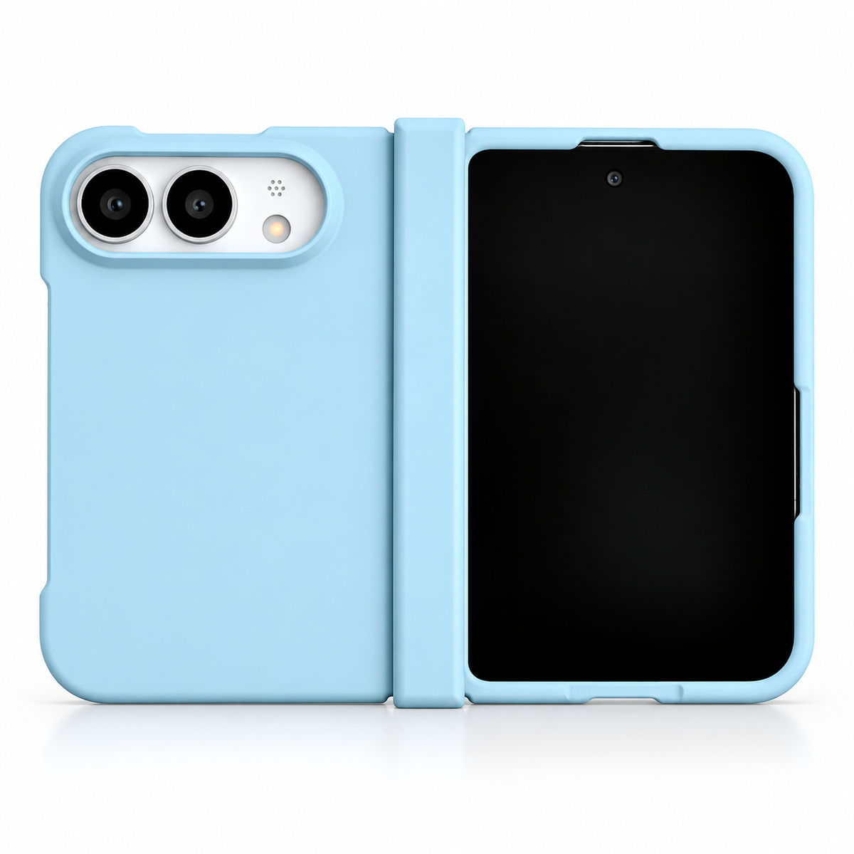 Premium iPhone Case Luxury Slim Matte Skin Feel Pure Color Hinge Protection Foldable Cover Hard PC Shockproof Non Slip Durable Protective Phone Cover Case