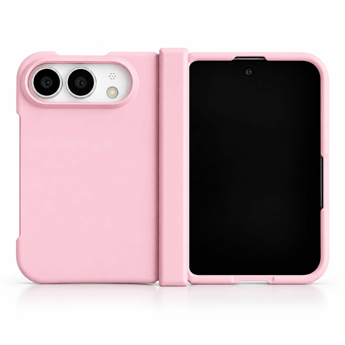 Premium iPhone Case Luxury Slim Matte Skin Feel Pure Color Hinge Protection Foldable Cover Hard PC Shockproof Non Slip Durable Protective Phone Cover Case