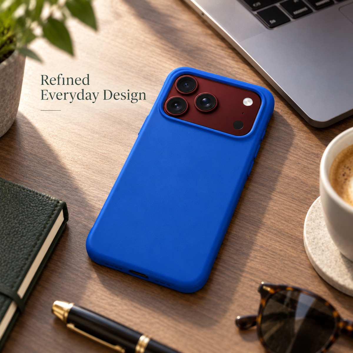 Premium iPhone Case Luxury Slim Matte Skin Feel Pure Color Hinge Protection Foldable Cover Hard PC Shockproof Non Slip Durable Protective Phone Cover Case
