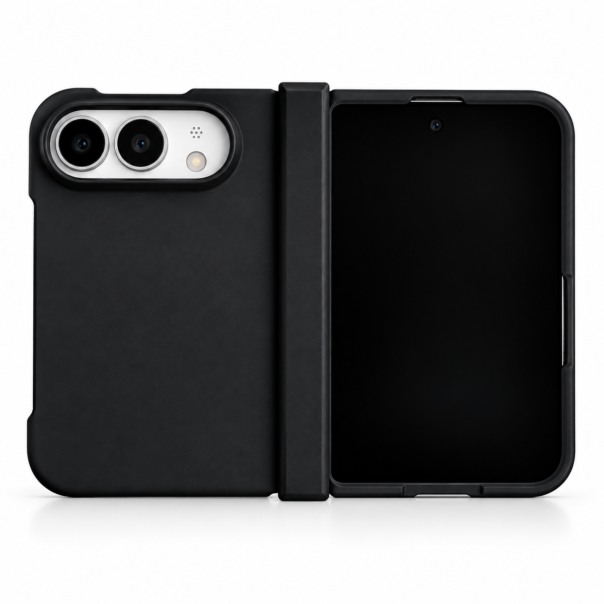 Premium iPhone Case Luxury Slim Matte Skin Feel Pure Color Hinge Protection Foldable Cover Hard PC Shockproof Non Slip Durable Protective Phone Cover Case